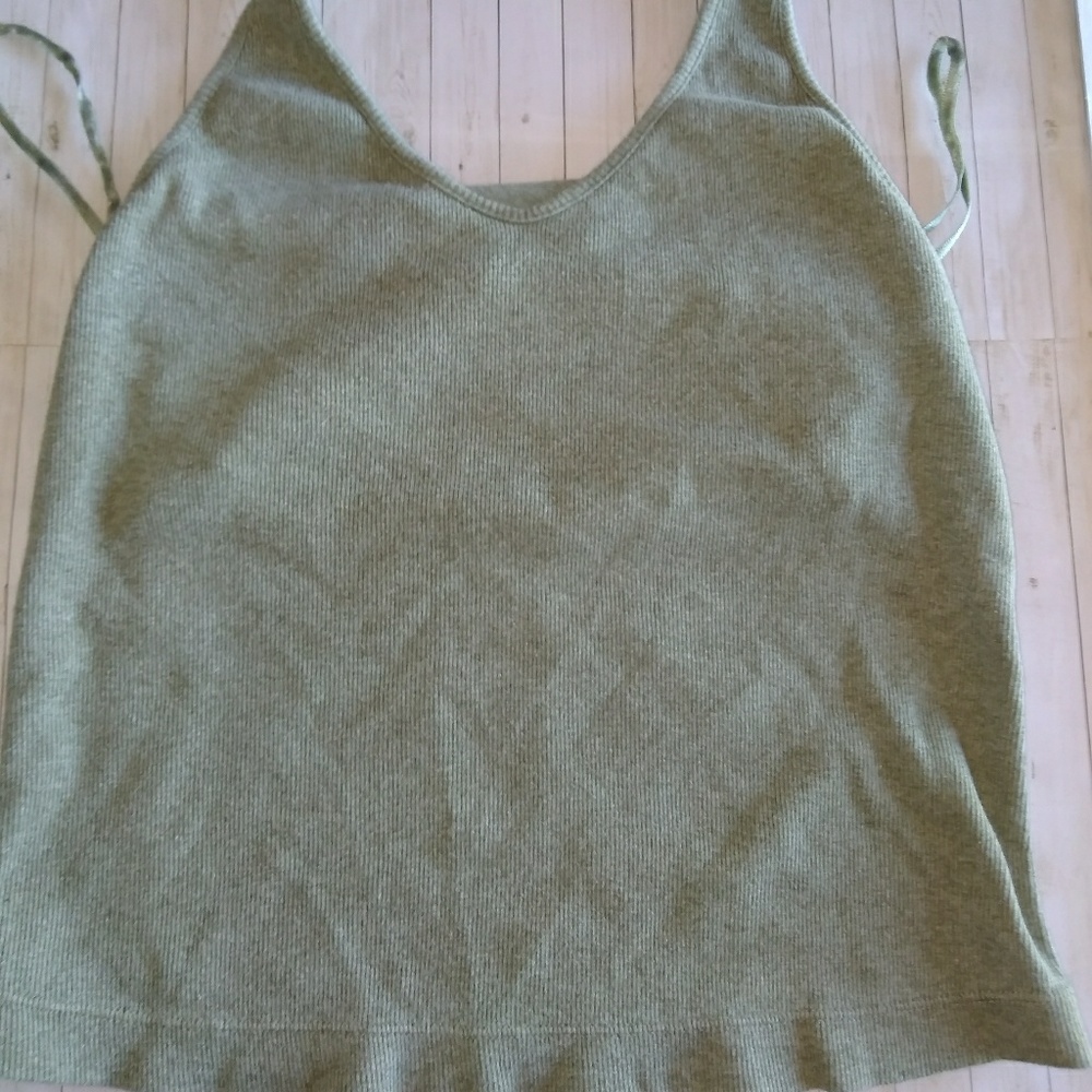 Green Crop top